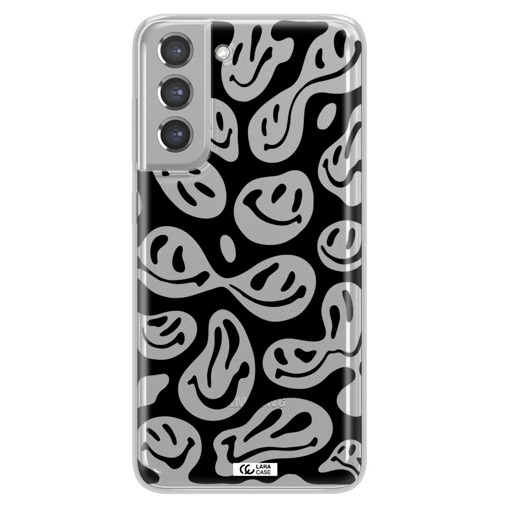 Smiley Faces Samsung A21 Fe Clear TPU Case