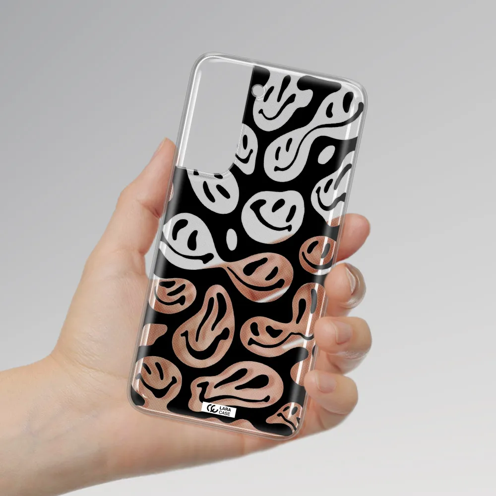 Smiley Faces Samsung A21 Fe Clear TPU Case