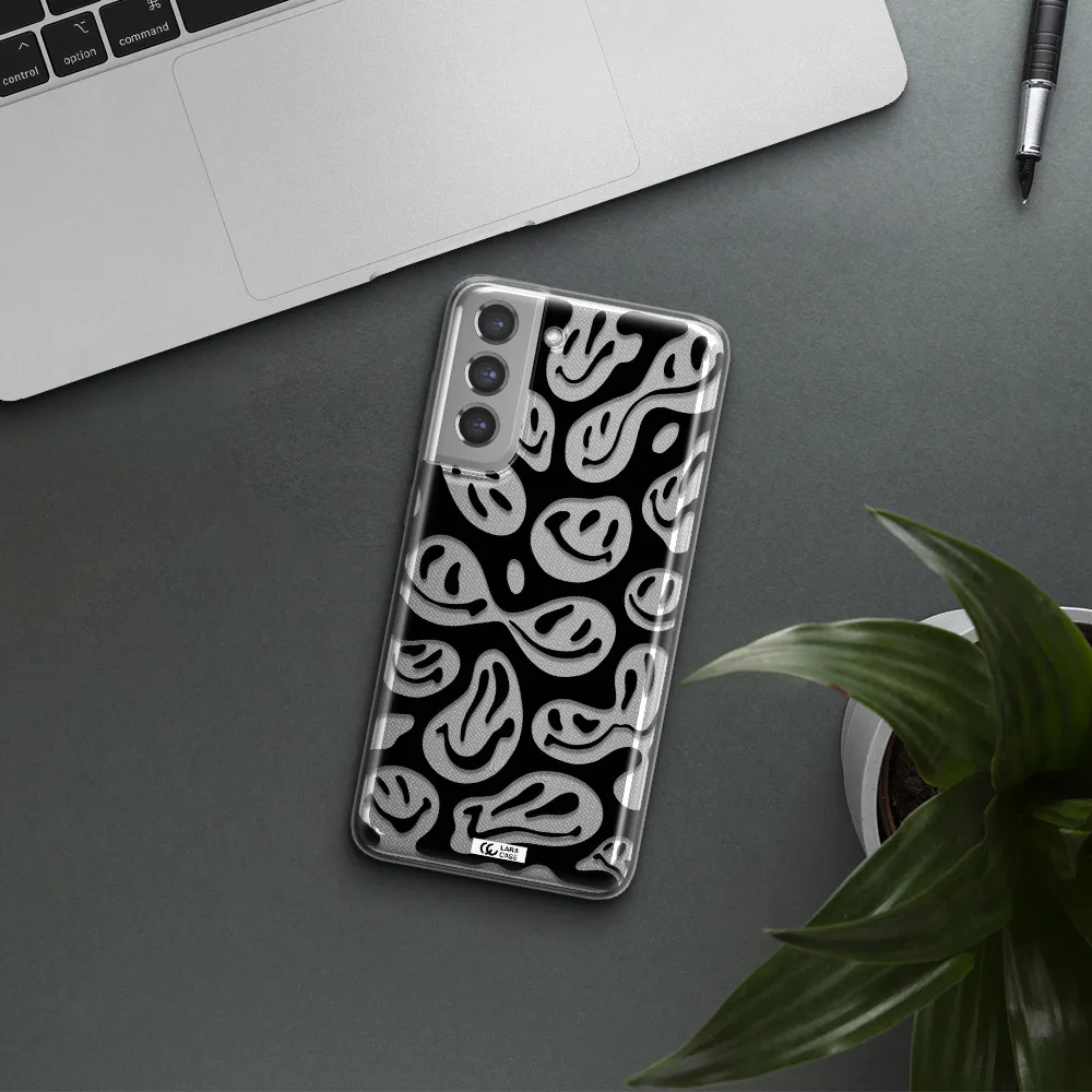 Smiley Faces Samsung A21 Fe Clear TPU Case
