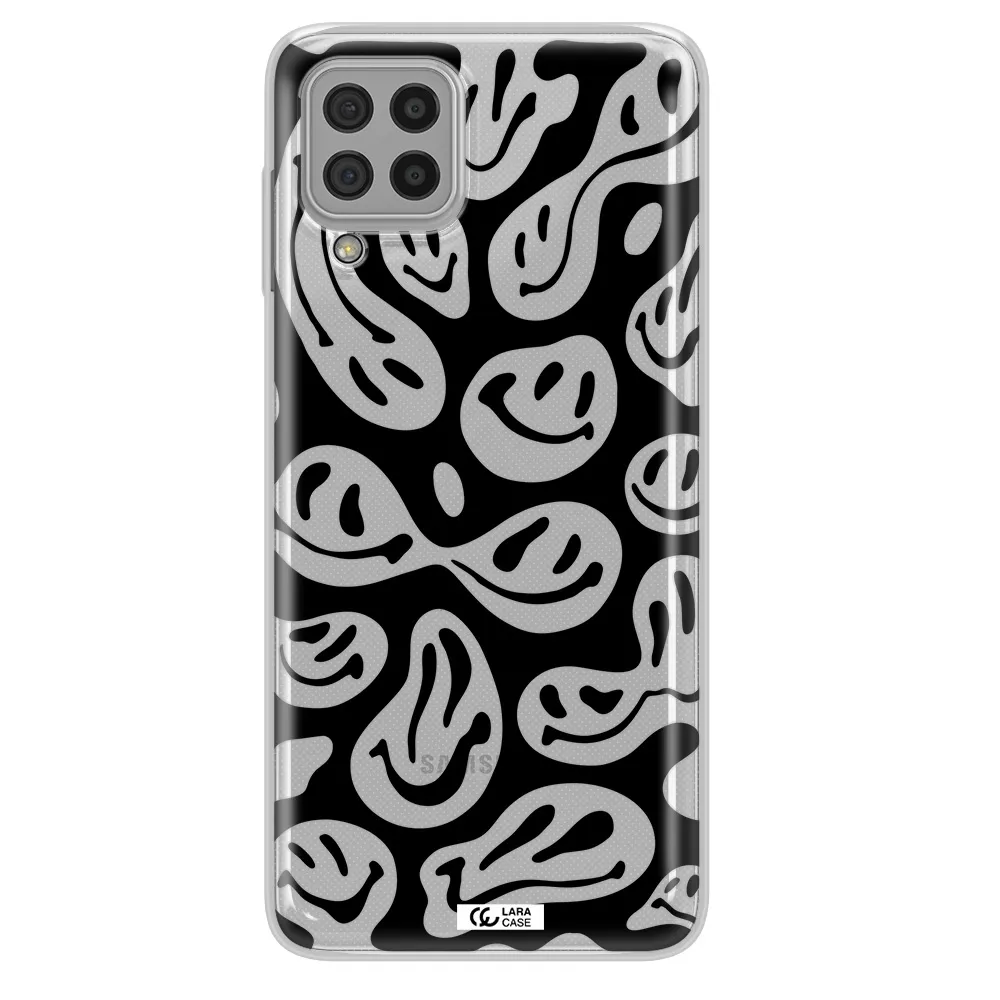 Smiley Faces Samsung A22 4g Clear TPU Case