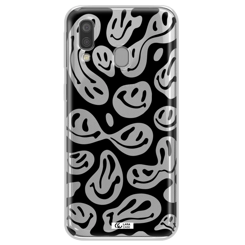 Smiley Faces Samsung A40 Clear TPU Case