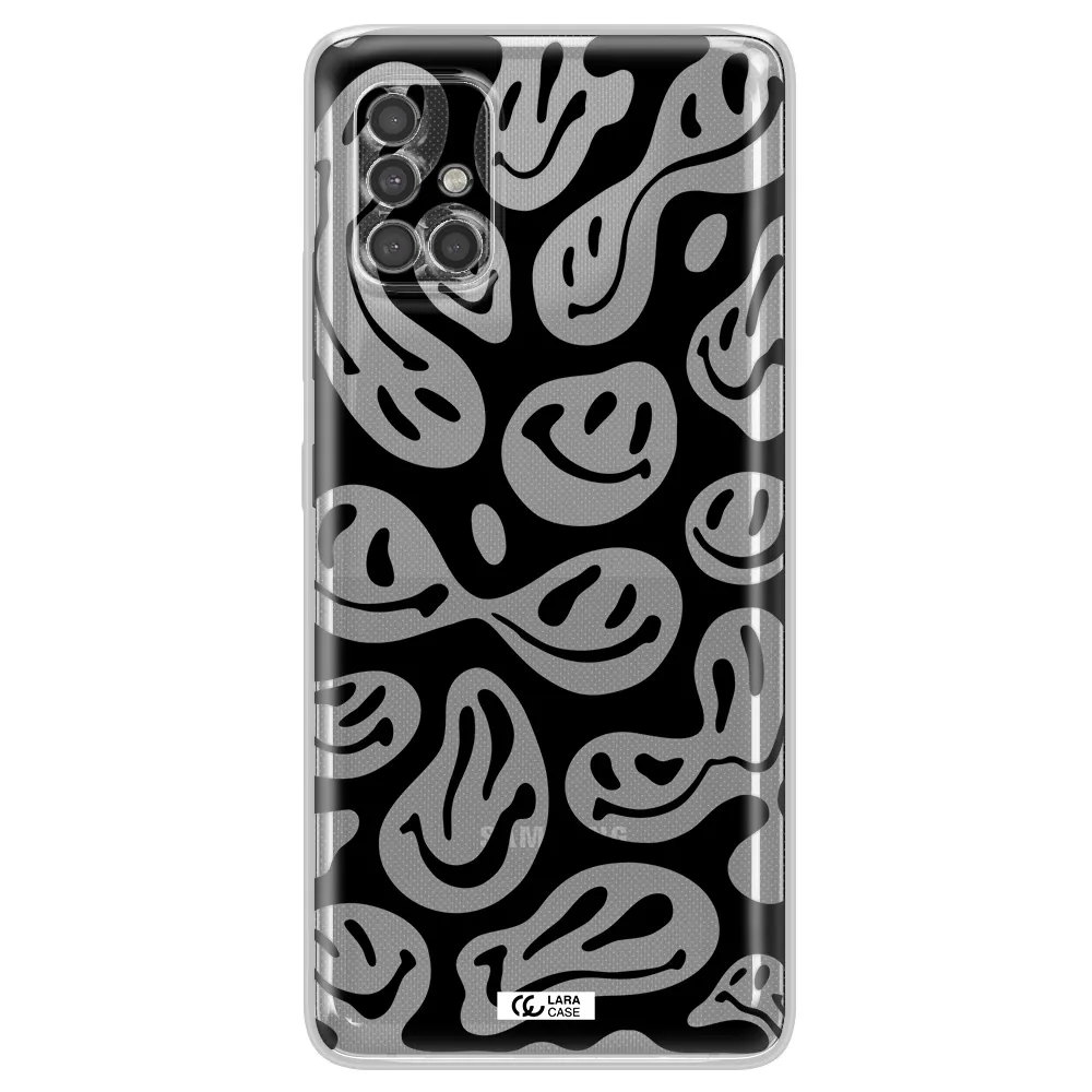 Smiley Faces Samsung A40S Clear Tpu Case