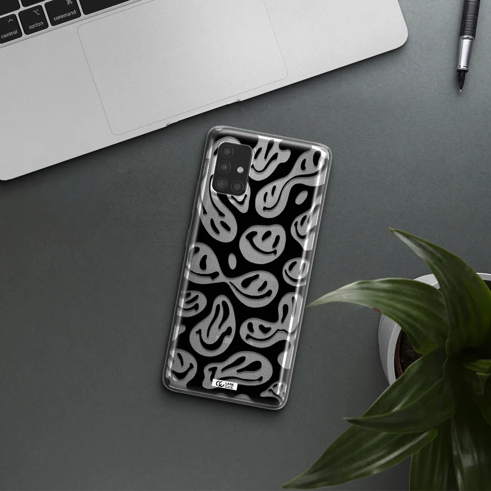 Smiley Faces Samsung A51 Clear TPU Case