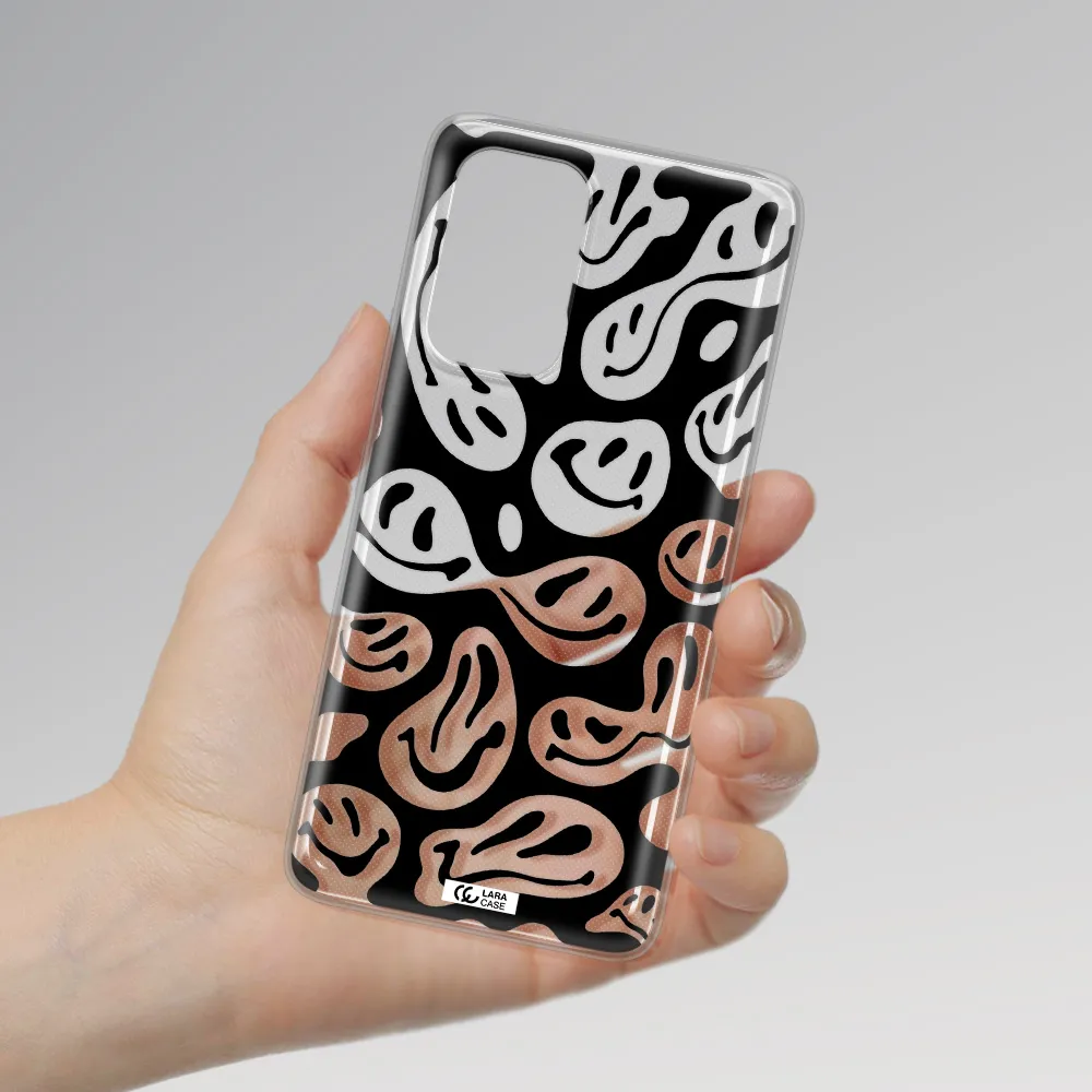 Smiley Faces Samsung A53 Clear TPU Case