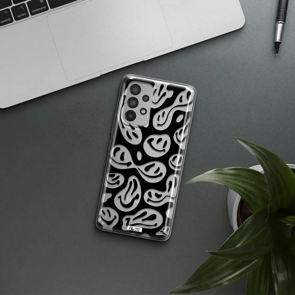 Smiley Faces Samsung A53 Clear TPU Case