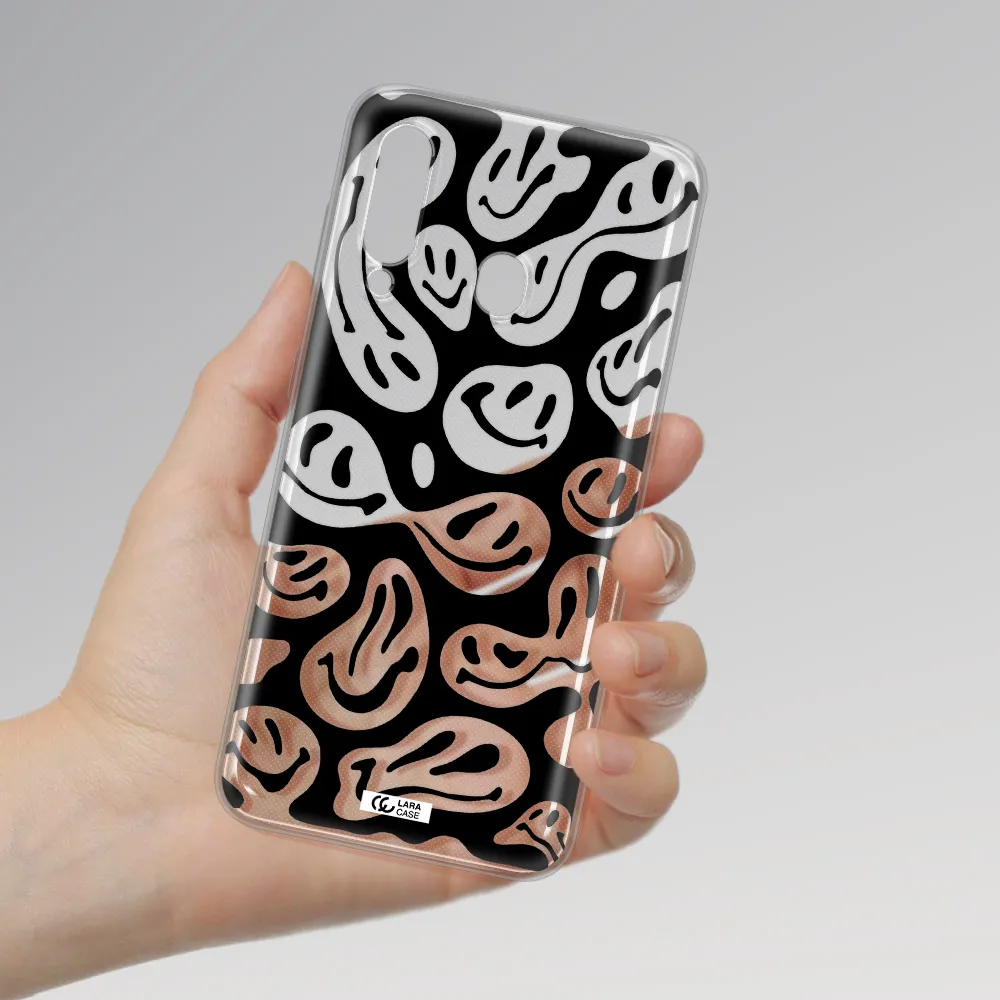 Smiley Faces Samsung A60 Clear TPU Case