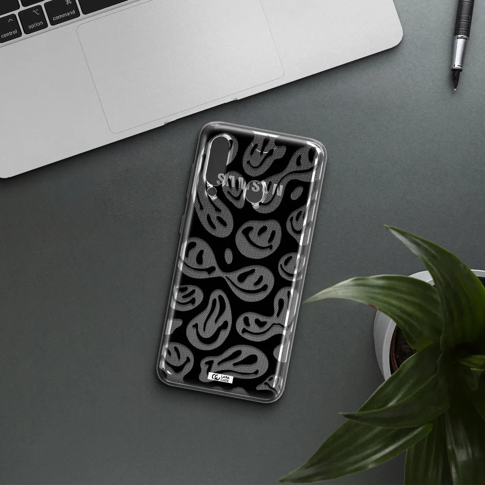 Smiley Faces Samsung A60 Clear TPU Case