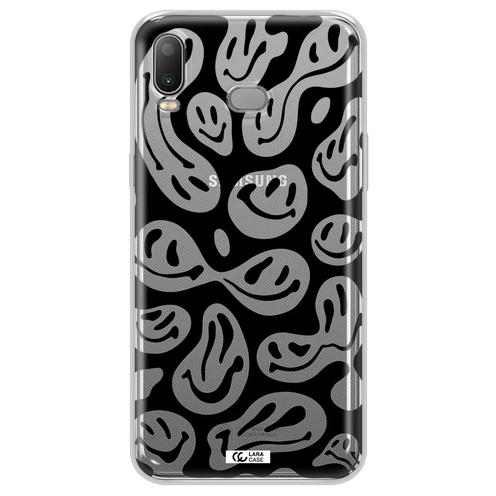 Smiley Faces Samsung A6S Clear TPU Case