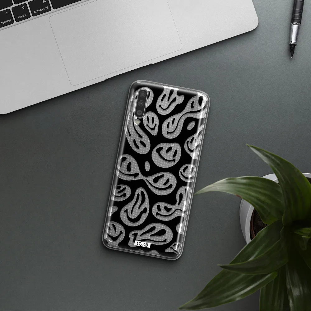 Smiley Faces Samsung A70 Clear TPU Case