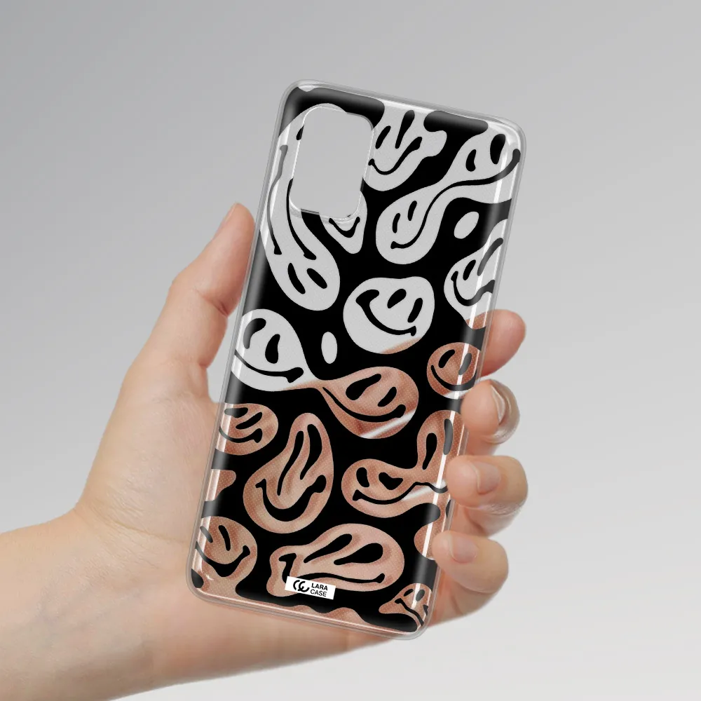 Smiley Faces Samsung A71 Clear TPU Case