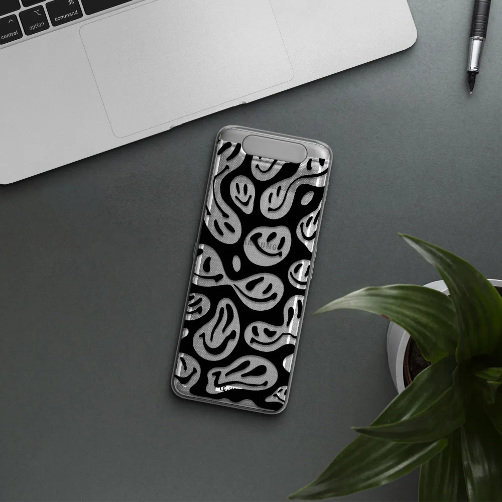 Smiley Faces Samsung A80 Clear TPU Case
