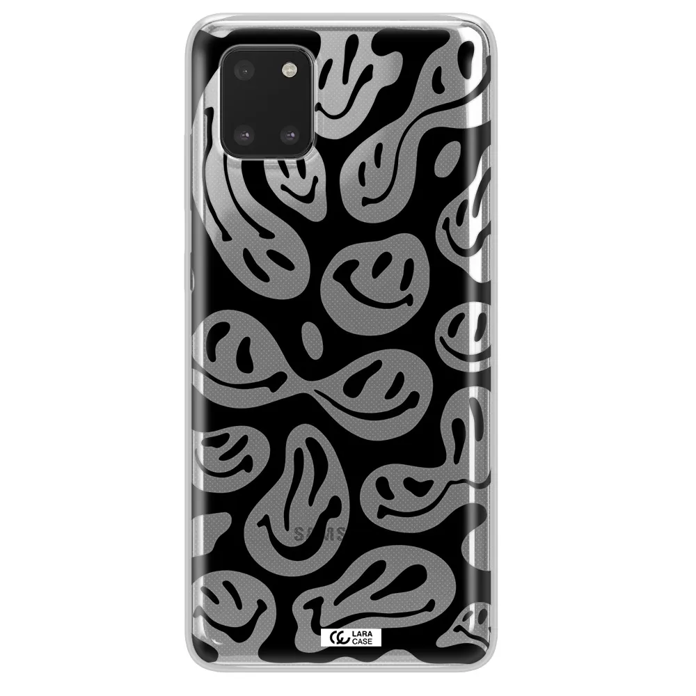 Smiley Faces Samsung A81 Clear TPU Case