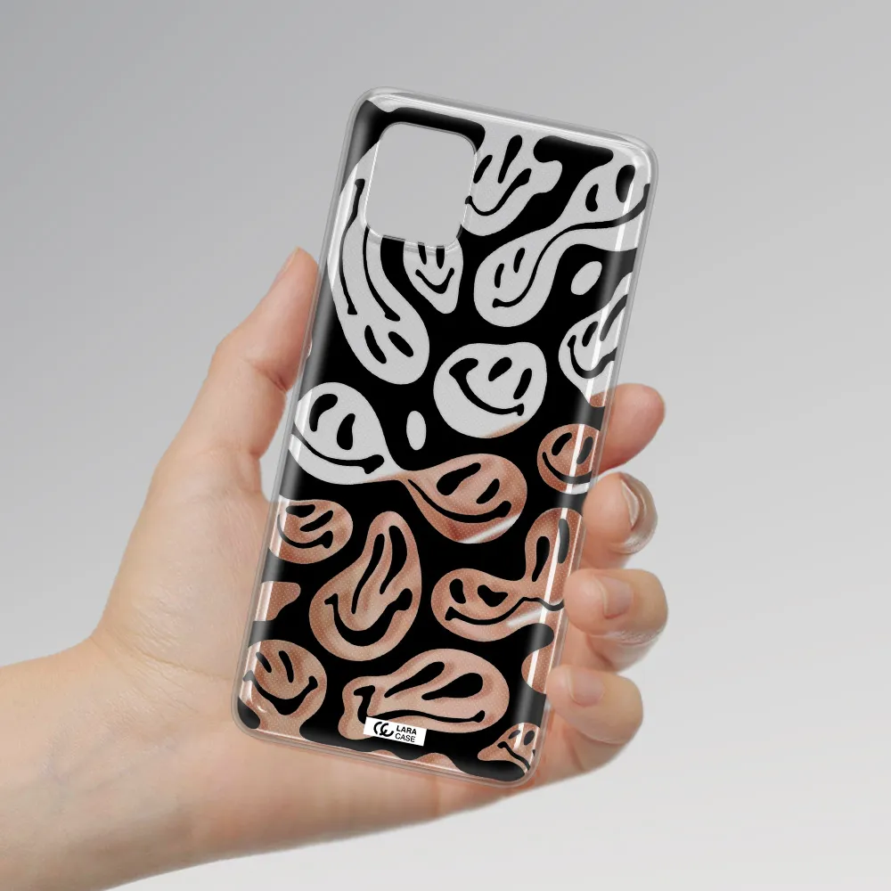 Smiley Faces Samsung A81 Clear TPU Case