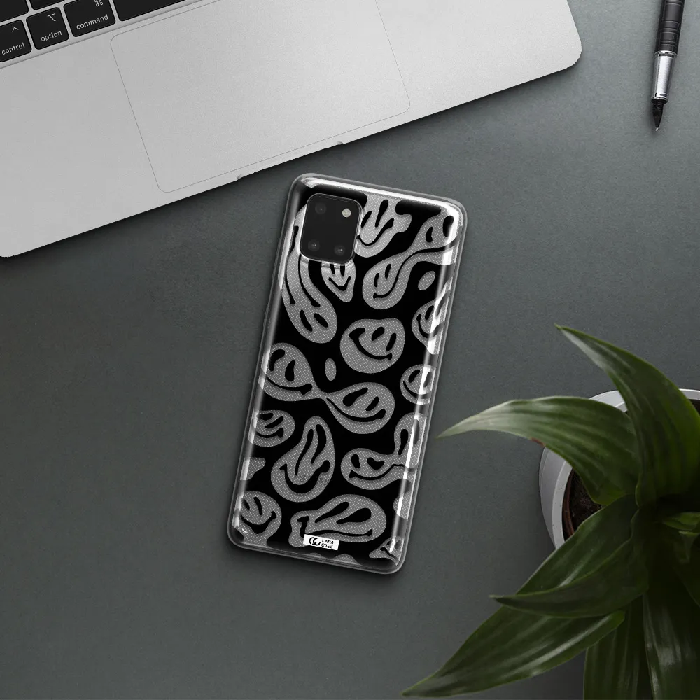 Smiley Faces Samsung A81 Clear TPU Case