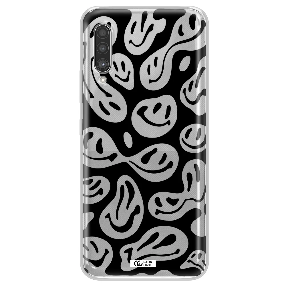 Smiley Faces Samsung A90 Clear TPU Case