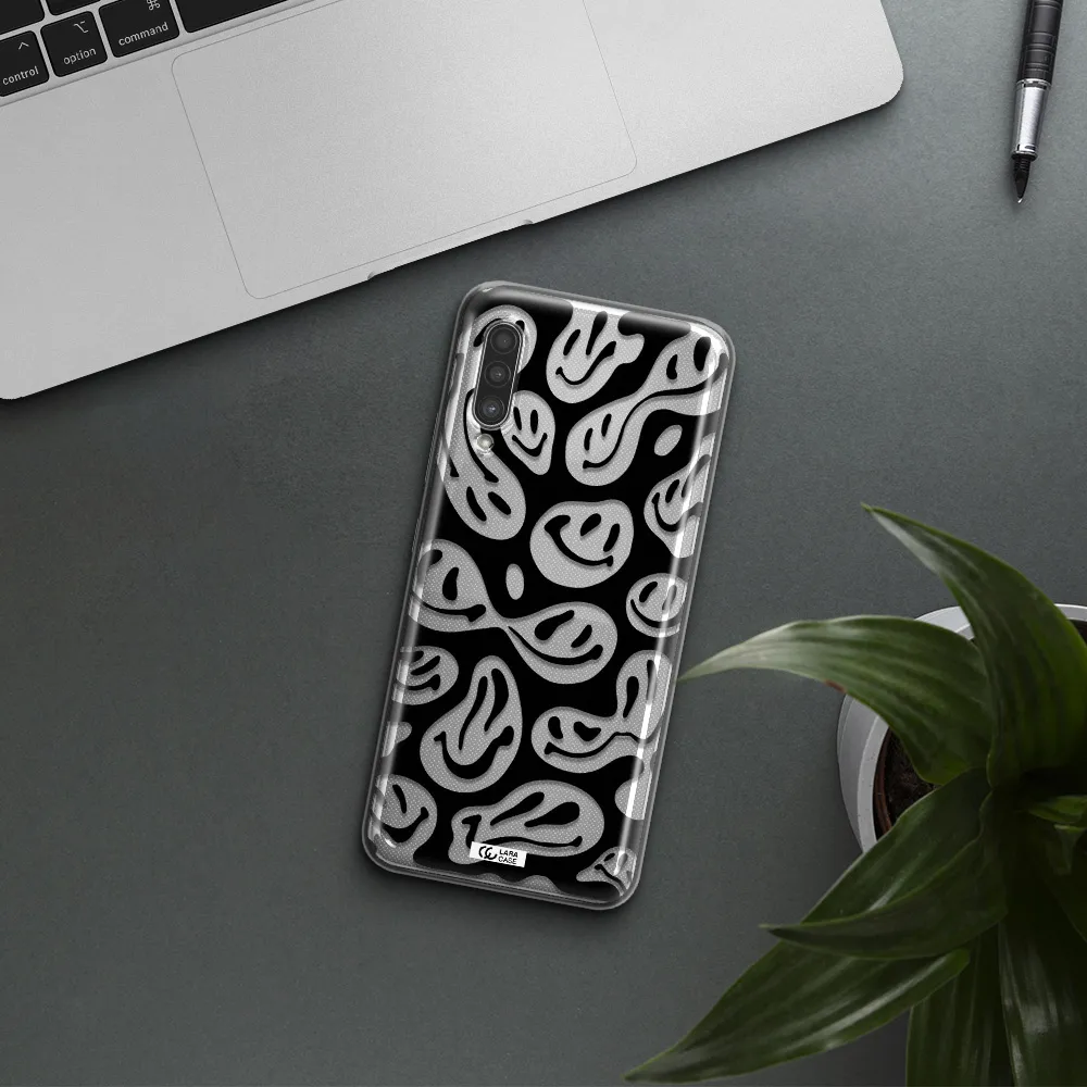 Smiley Faces Samsung A90 Clear TPU Case