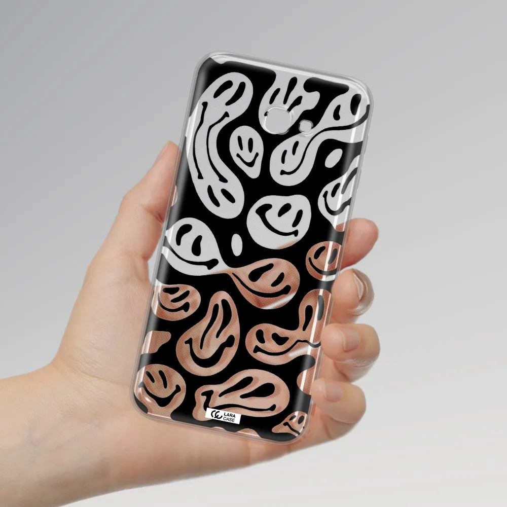 Smiley Faces Samsung J4 Plus Clear TPU Case