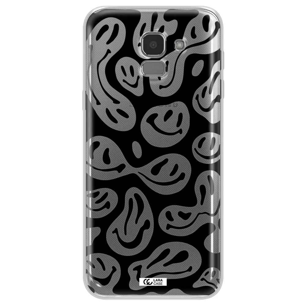 Smiley Faces Samsung J6 Clear TPU Case