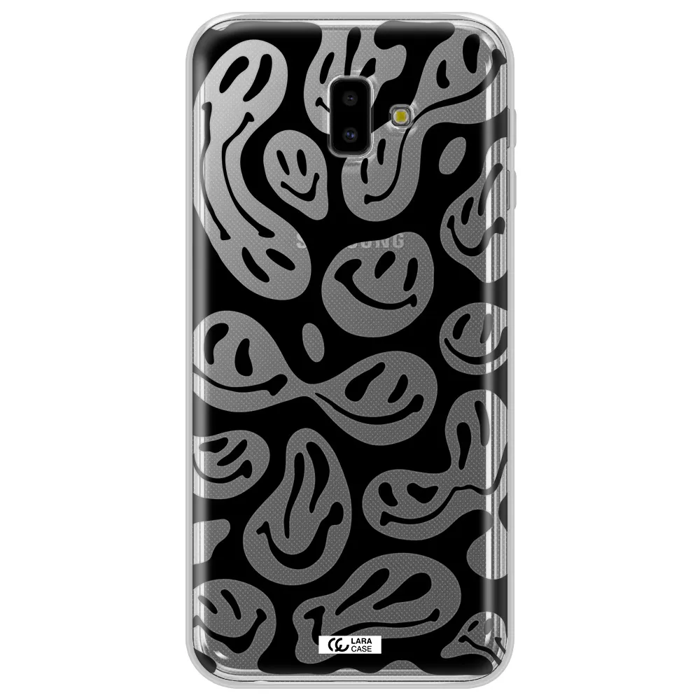 Smiley Faces Samsung J6 Plus Clear TPU Case