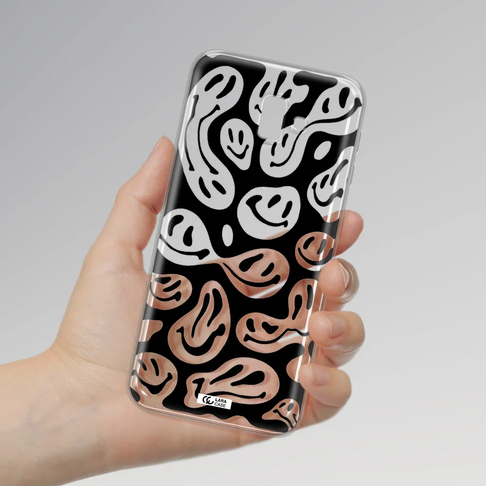 Smiley Faces Samsung J6 Plus Clear TPU Case