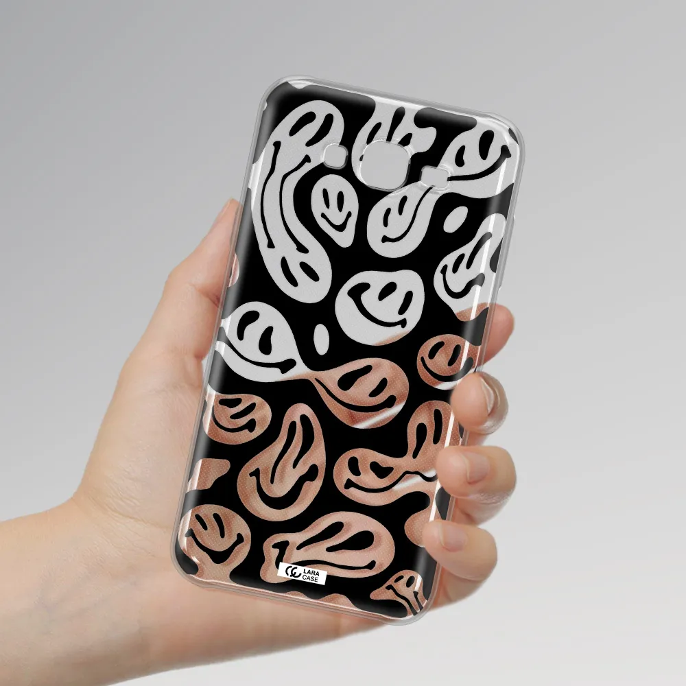 Smiley Faces Samsung J7 2015 Clear TPU Case