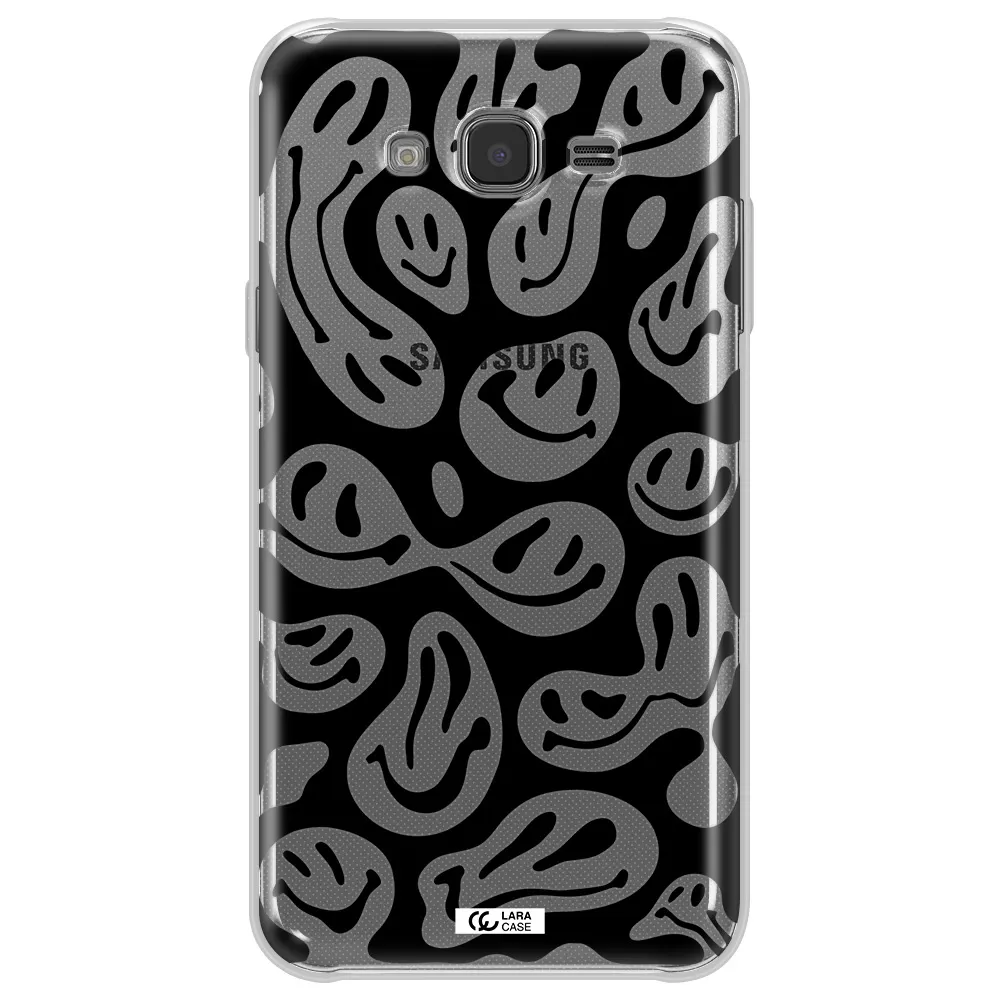 Smiley Faces Samsung J7 Core Clear TPU Case