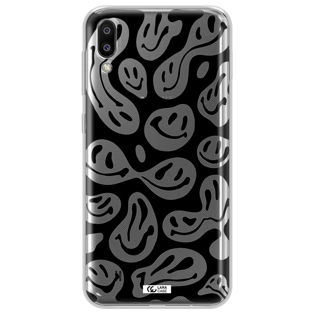 Smiley Faces Samsung M10 Clear TPU Case