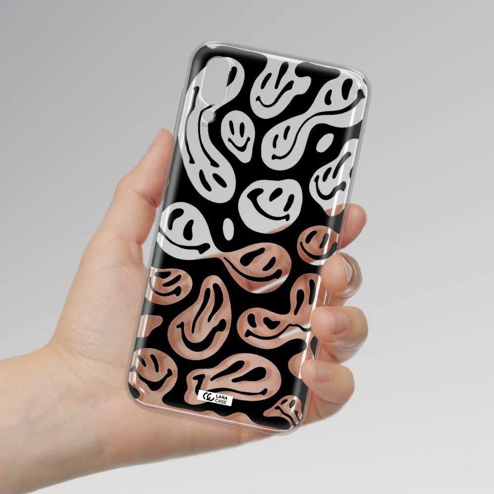 Smiley Faces Samsung M10 Clear TPU Case