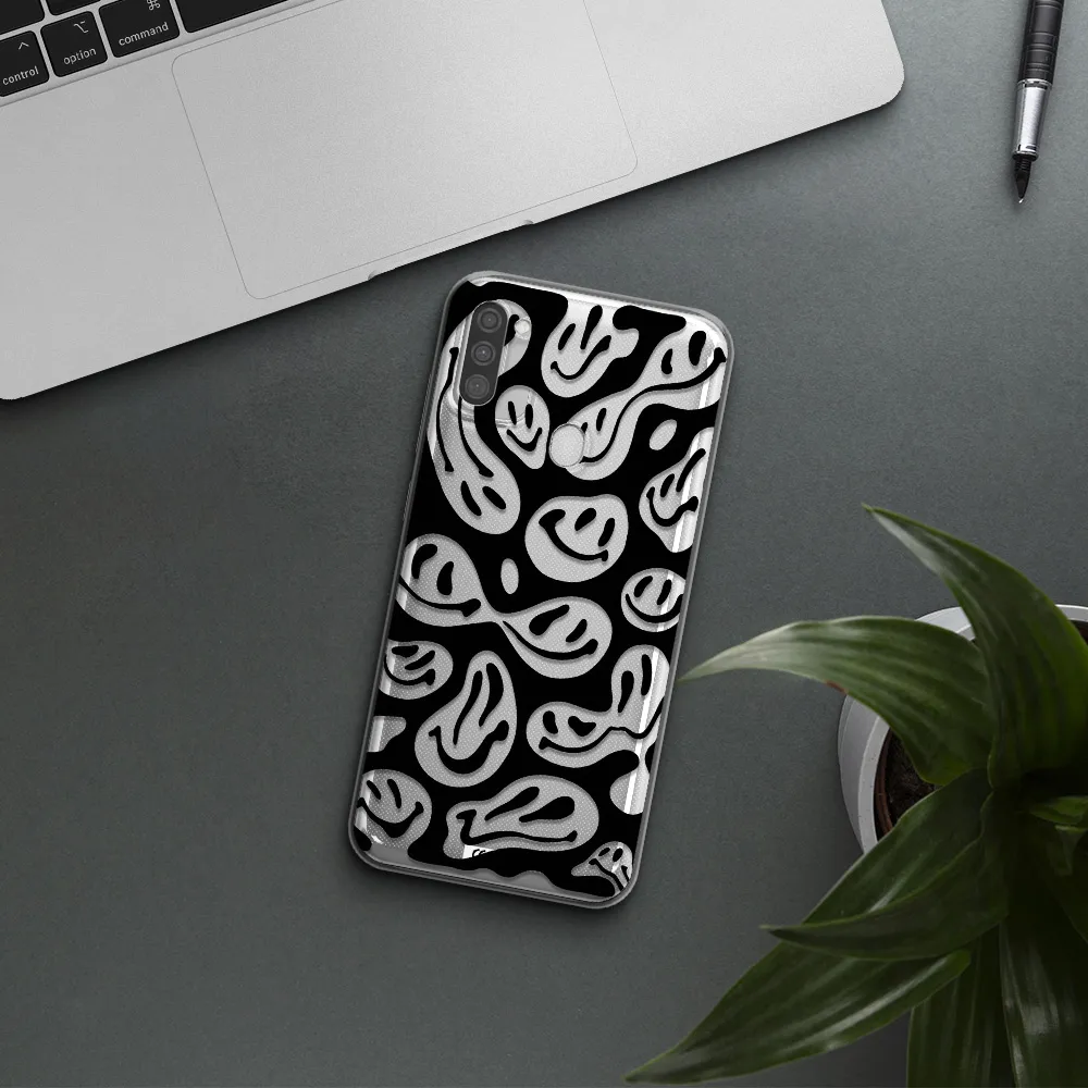 Smiley Faces Samsung M11 Clear TPU Case