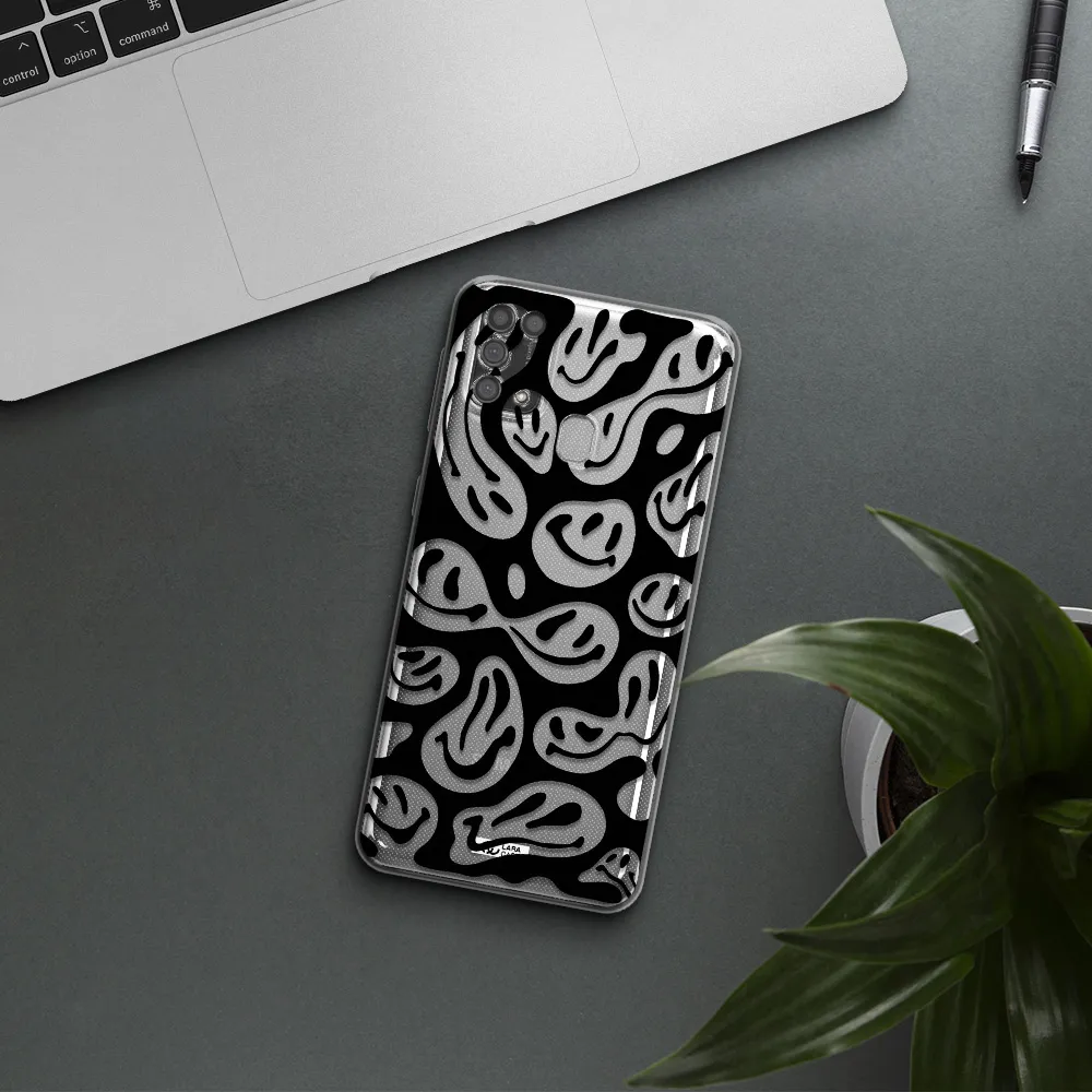 Smiley Faces Samsung M31 Clear TPU Case