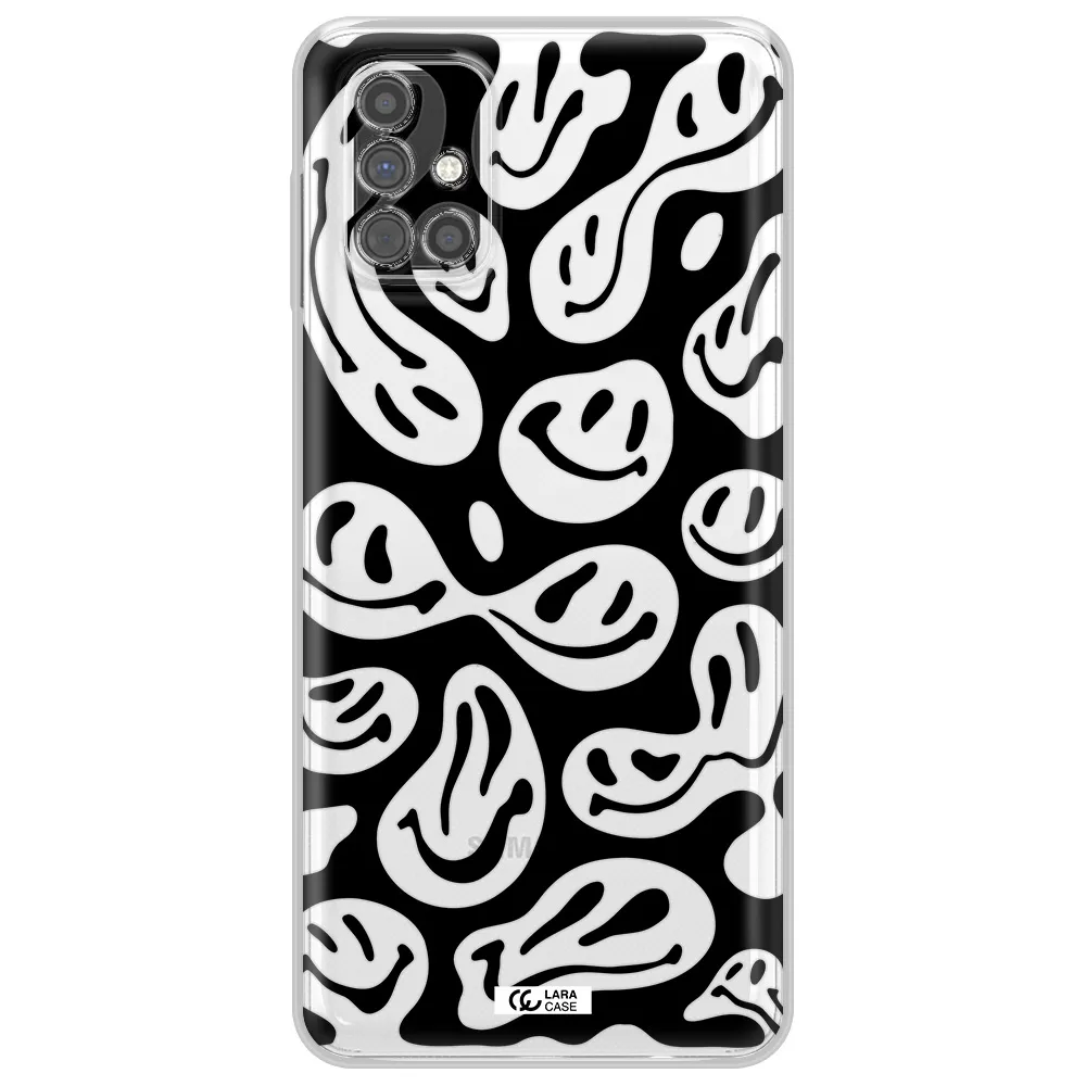 Smiley Faces Samsung M51 Clear TPU Case