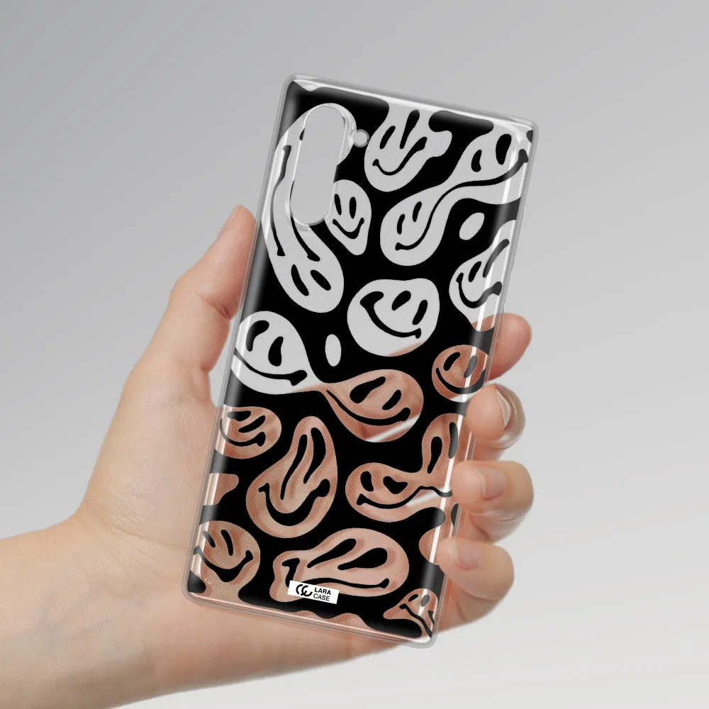 Smiley Faces Samsung Note 10 Clear TPU Case