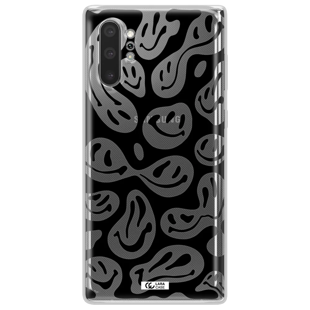 Smiley Faces Samsung Note 10 Plus Clear TPU Case