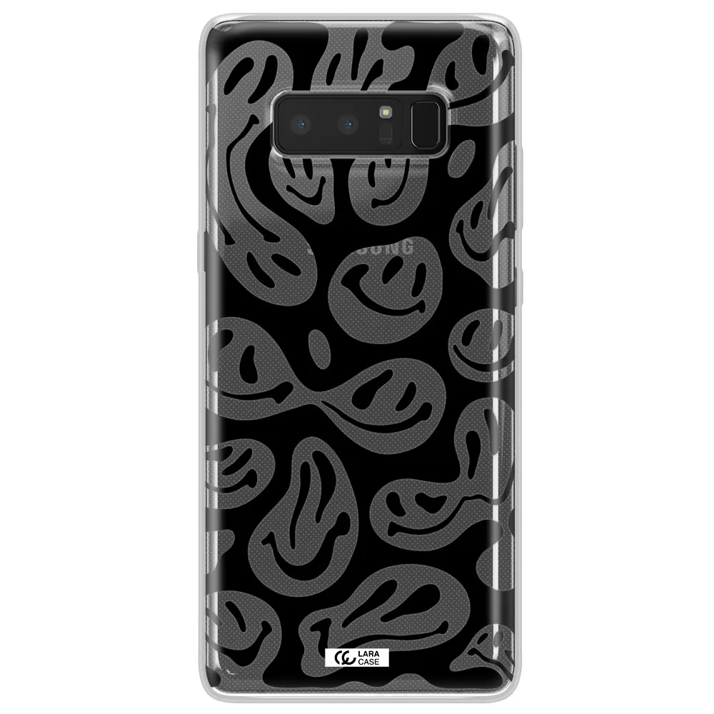 Smiley Faces Samsung Note 8 Clear TPU Case