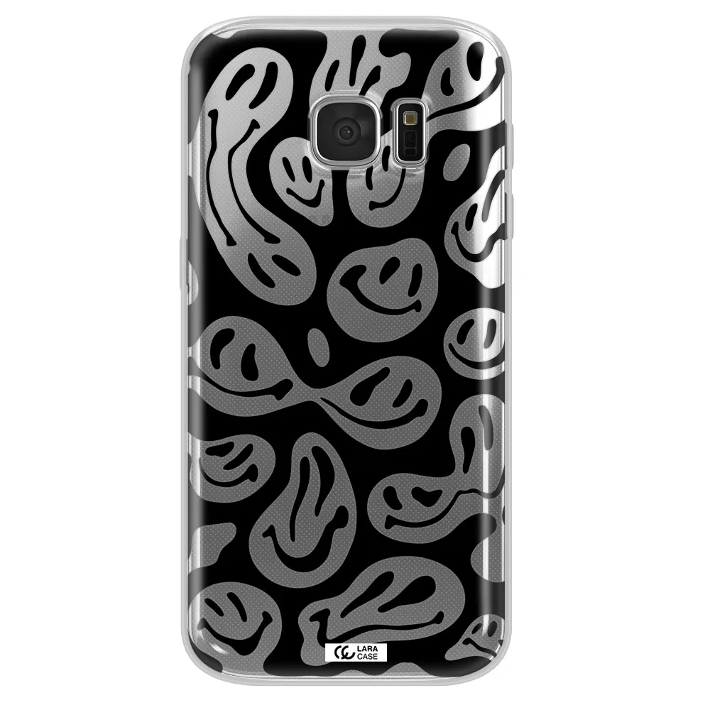 Smiley Faces Samsung S 7 Clear TPU Case