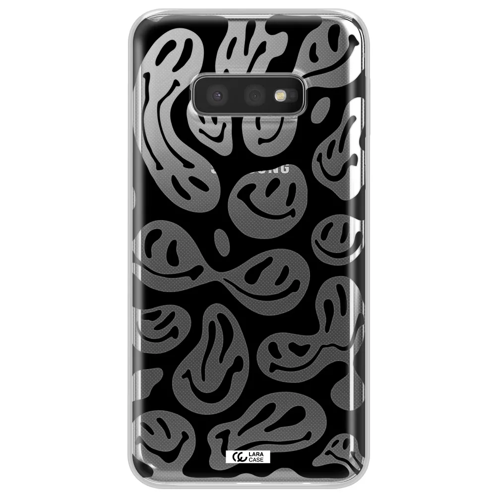 Smiley Faces Samsung S10e Clear TPU Case