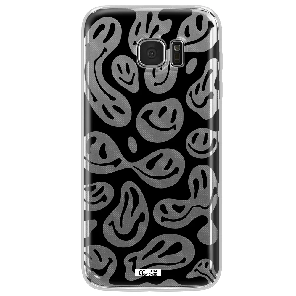 Smiley Faces Samsung S7 Edge Clear TPU Case