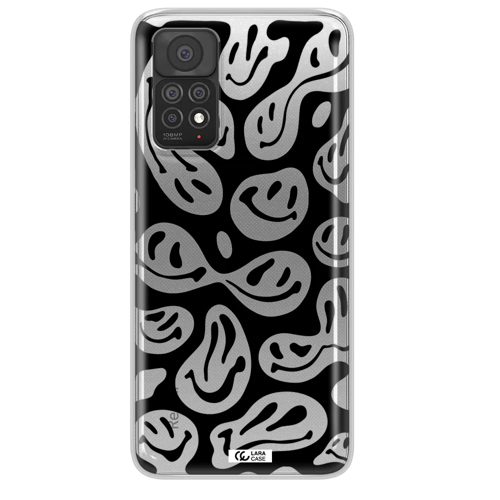 Smiley Faces Xiaomi Note 11 Pro Clear TPU Case