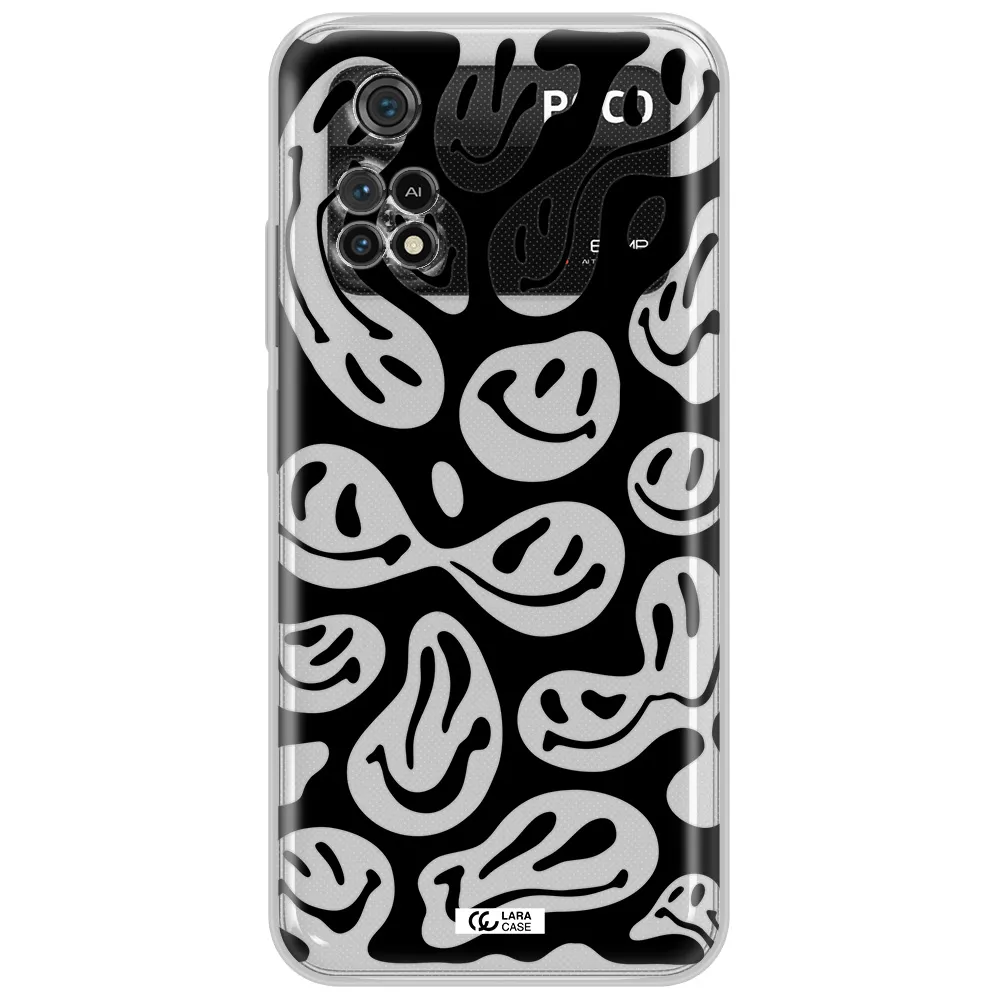 Smiley Faces Xiaomi Poco M4 Pro 4G Clear Tpu Case