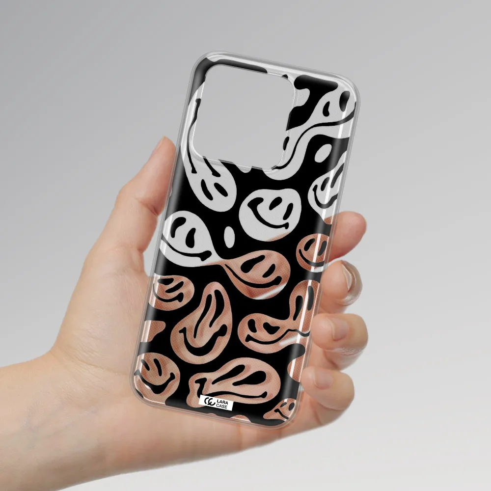 Smiley Faces Xiaomi Redmi 10A Clear TPU Case