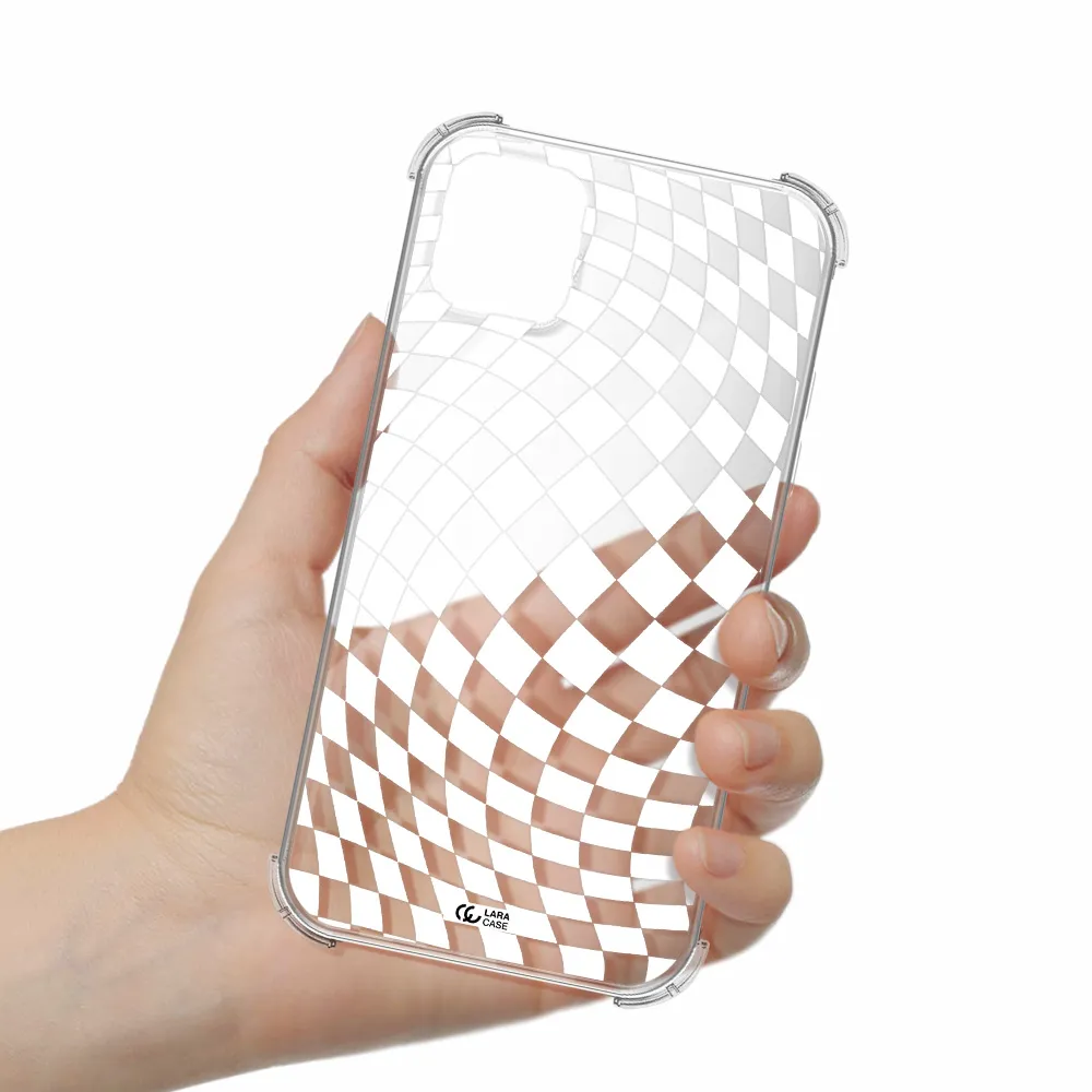 Wavy Checkered Apple iPhone 11 Clear PC Case