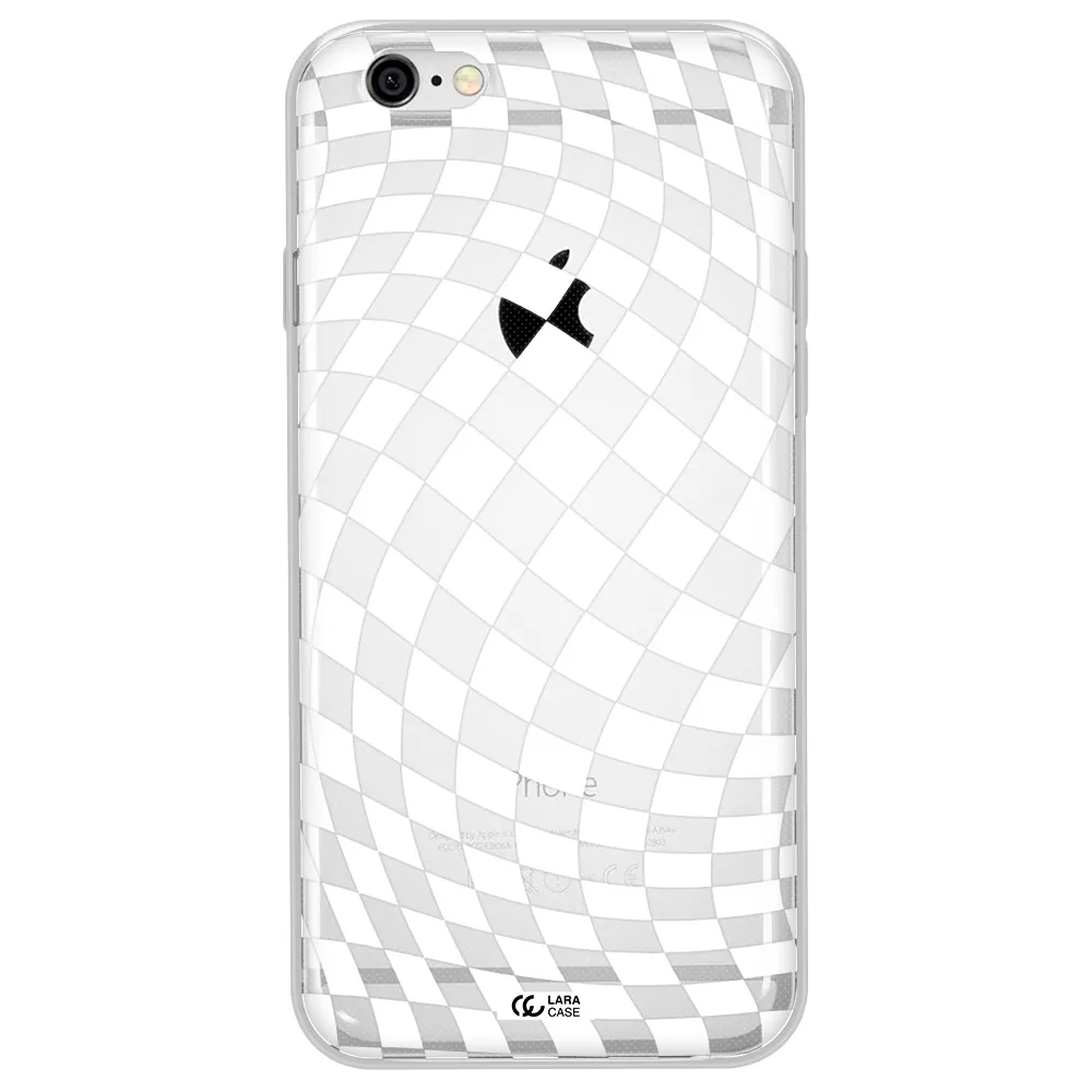 Wavy Checkered Apple iPhone 6 plus Clear TPU Case