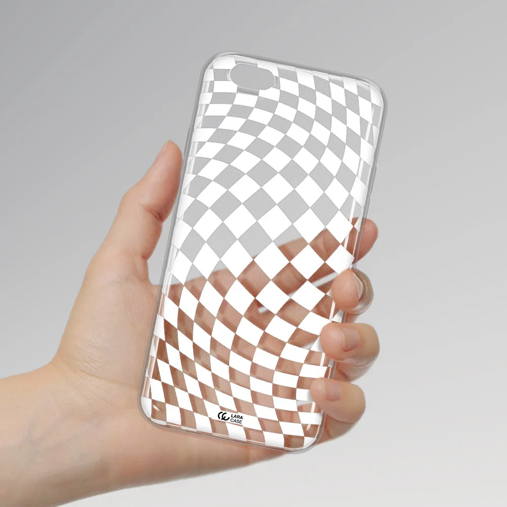 Wavy Checkered Apple iPhone 6 plus Clear TPU Case