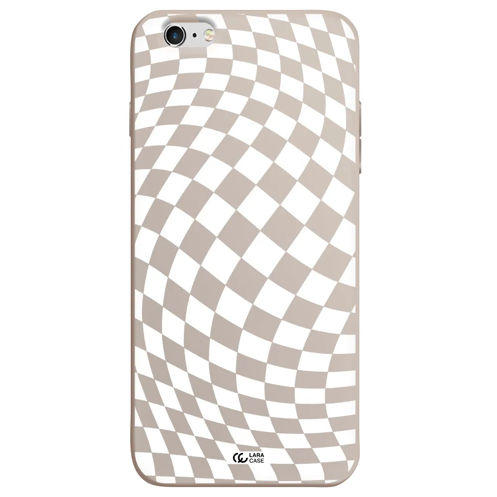Wavy Checkered Apple iPhone 6 plus Silicone Stone Case