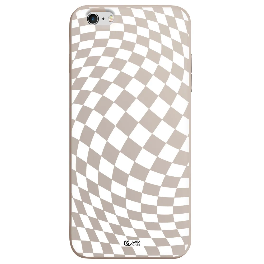 Wavy Checkered Apple iPhone 6 s plus Silicone Stone Case