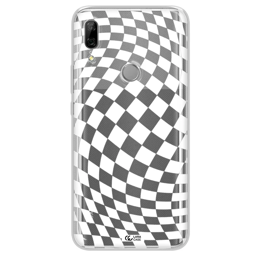 Wavy Checkered Huawei P Smart Z Clear TPU Case
