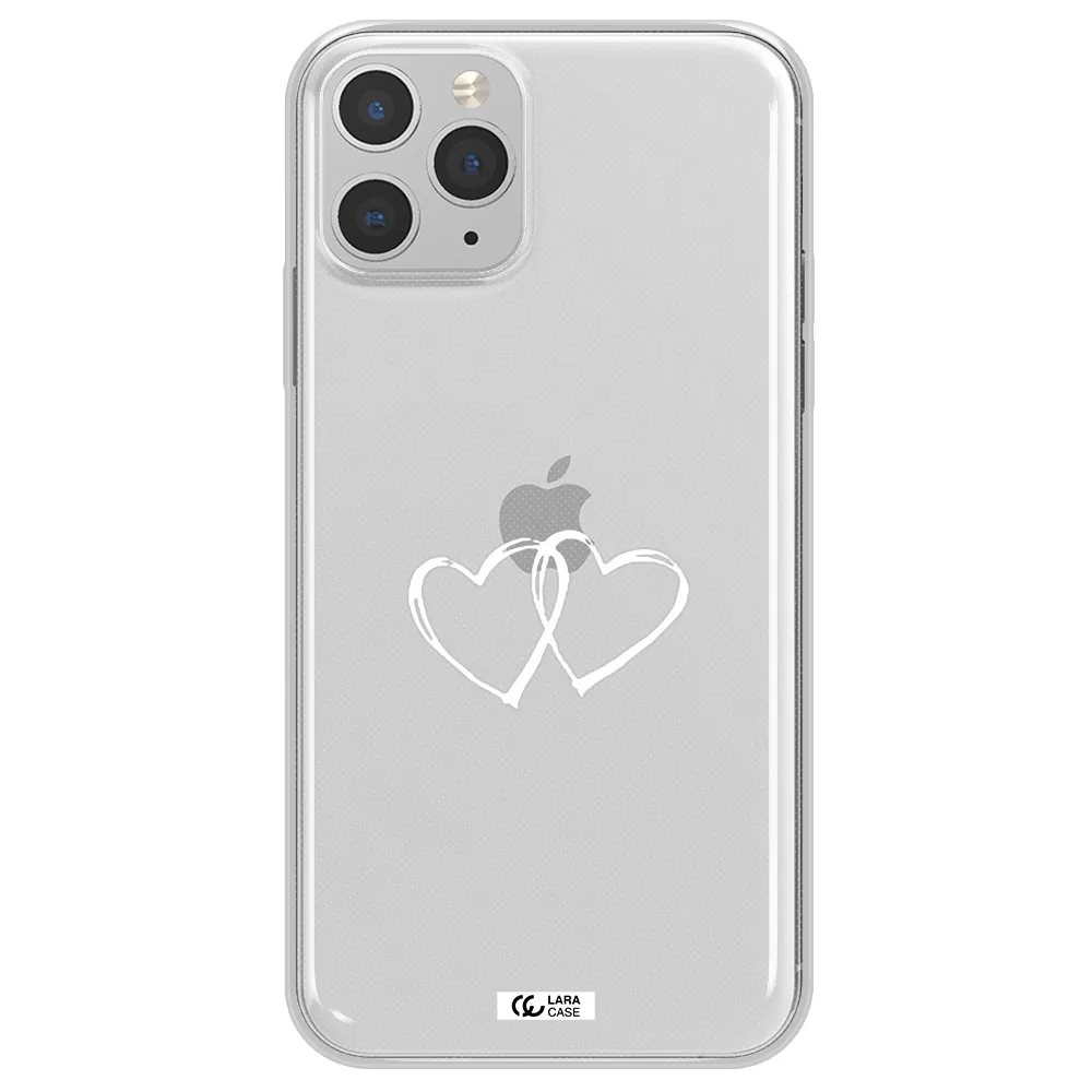 Heart Couple Apple iPhone 11 pro max Clear TPU Case