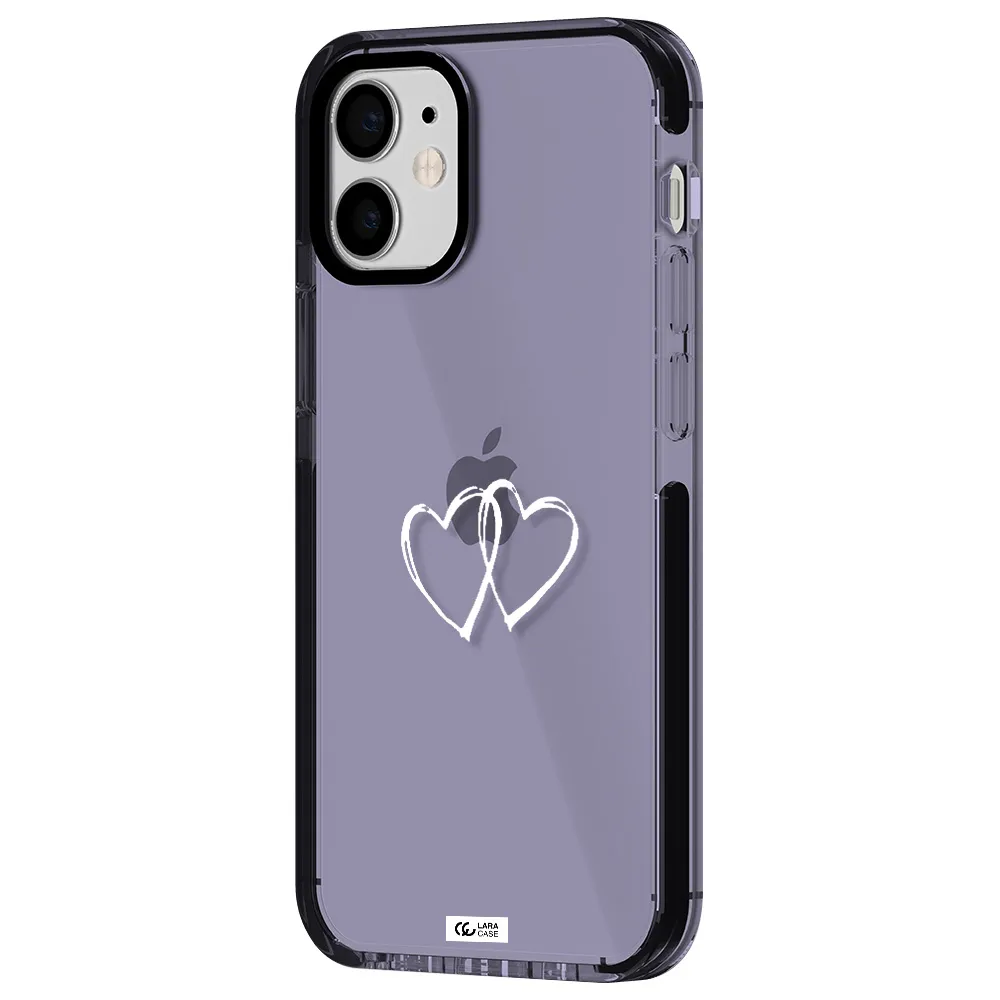 Heart Couple Apple iPhone 12 mini impact Lilac Case