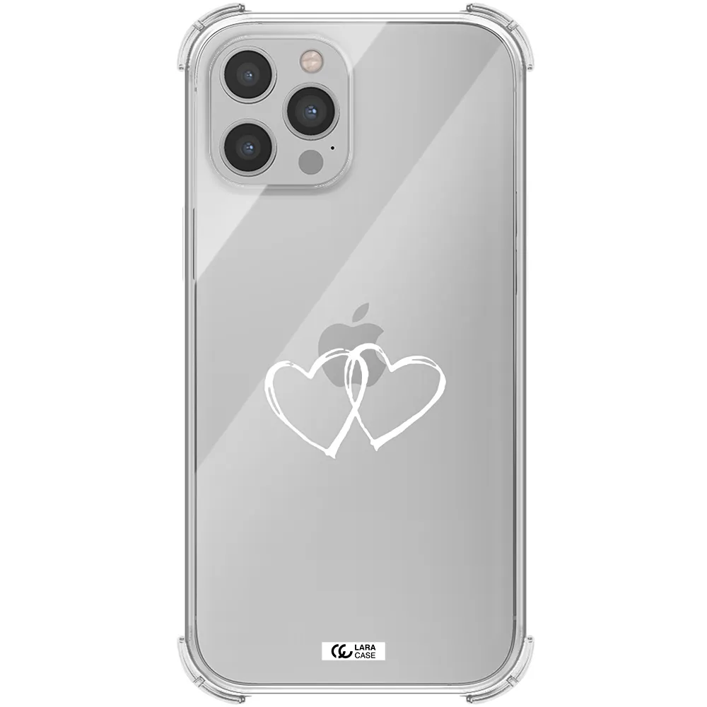 Heart Couple Apple iPhone 12 pro max Clear PC Case