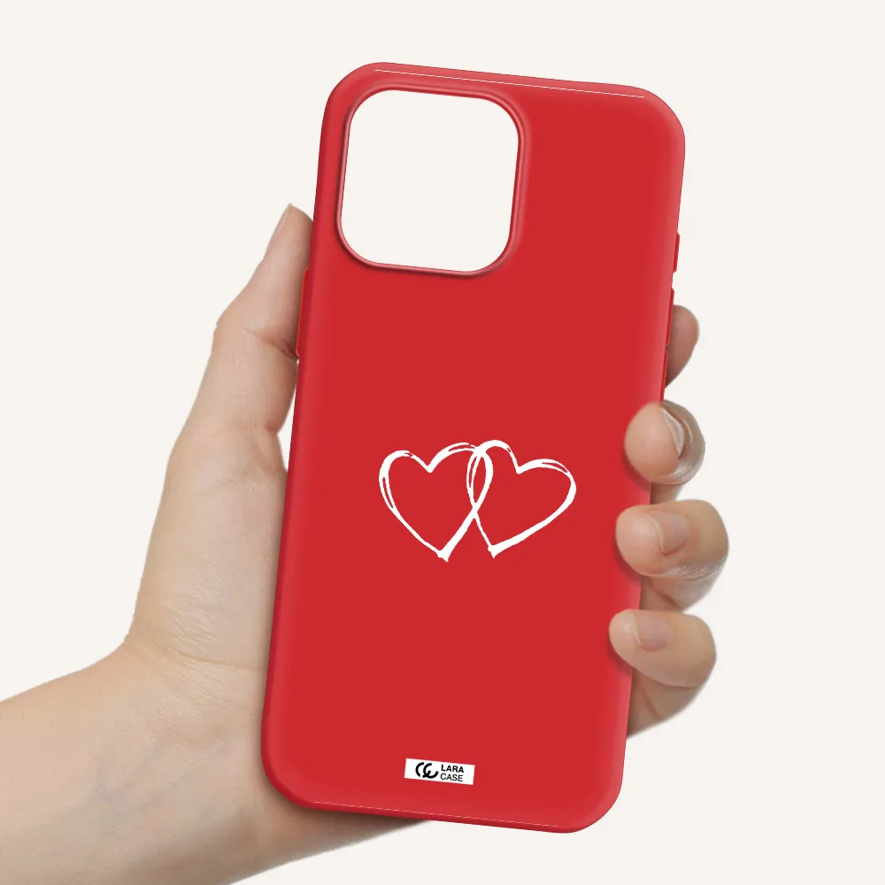 Heart Couple Apple Iphone 16 Pro Max Silicone Stone Case